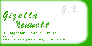 gizella neuwelt business card